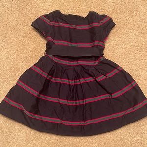 Ralph Lauren navy dress with pink and green stripes.  9M